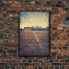 Cargar imagen en el visor de la galería, Football Field, Football Wall Art, Sports Wall Art, Canvas Print, Wall Hanging, Portrait Art, Man Cave Art, Teacher Gift, Apartment Wall Art
