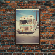 Carregar imagem no visualizador da galeria, Bus, Urban Wall Art, City Art Print, Canvas Print, Wall Hanging, Portrait Art, Urban Art, Apartment Wall Decor, Family Room Art, RV Decor