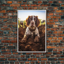 Load image into Gallery viewer, English Springer Spaniel Dog Wall Print, Farmhouse Wall Art, Wall Art, Framed Wall Art, Framed Canvas, Wall Print, Framed Wall Canvas