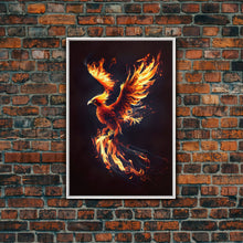 Carregar imagem no visualizador da galeria, Canvas Print Of "The Phoenix" - Rebirth Art - Framed Canvas Art - Framed Wall Art