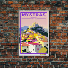 Load image into Gallery viewer, Mystras Wall Print, Greece Wall Art, Greece Prints, Europe Wall Print, Travel Wall Print, Travel Poster, Travel Wall Art, Canvas Wall Print