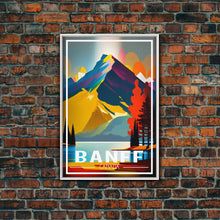 Carregar imagem no visualizador da galeria, Canada Wall Art, Canada Art Print, Banff, Alberta, Travel Wall Print, Travel Poster, Travel Artwork, Travel Wall Art, Canvas Wall Print