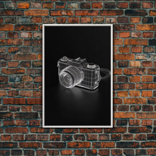 Carregar imagem no visualizador da galeria, Camera Wall Art, Photography Art, Craft Room Wall Decor, Minimalist Print, Wall Decor, Canvas Print, Wall Art, Framed Canvas