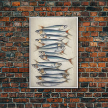 Carregar imagem no visualizador da galeria, Fish Wall Decor, Fish Painting, Animal Wall Art, Kitchen Art, Minimalist Wall Art, Wall Decor, Canvas Print, Wall Art, Framed Canvas Art