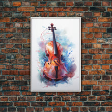 Carregar imagem no visualizador da galeria, Galaxy Cello Studio Decor Gift, Banjo Wall Art Canvas Print, Stringed Instruments, Cello Art, Banjo Poster Print, Cello Gifts, Musical Art