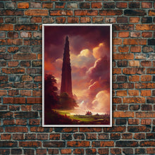 Load image into Gallery viewer, Dark Tower, High Fantasy Art Canvas Print, unique wall art, fantasy concept art