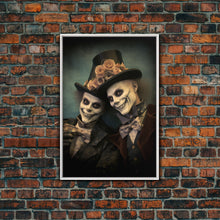 Load image into Gallery viewer, Dark Fantasy, Goth Wall Art, Gothic Wall Decor, Spooky Art, Creepy Wall Art, Canvas Print, Wall Art, Vertical Print, Home Decor, Room Decor