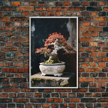 Load image into Gallery viewer, Bonsai Wall Art, Japanese Wall Print,  Asian Art, Canvas Print, Wall Art, Vertical Print, Travel Print, Client Gift, College Dorm Decor