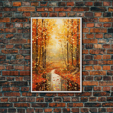 Carregar imagem no visualizador da galeria, Forest Wall Art, Trees Wall Art, Fall Wall Print, Canvas Print, Wall Art, Vertical Art, Housewarming Gift, Ranch Decor, Country Wall Art
