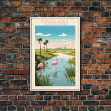 Carregar imagem no visualizador da galeria, Everglades National Park Travel Poster Print, Canvas Print Wall Art, Florida Travel Art, Midcentury Modern Travel Decor, MCM Wall Art