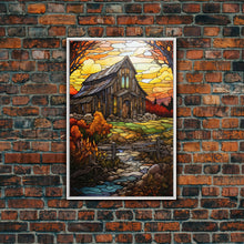 Carregar imagem no visualizador da galeria, Farm House Art, Abstract Art, Fall Art, Canvas Print, Wall Hanging, Portrait Art, Family Gift, Home Decor Prints, Ranch House Decor