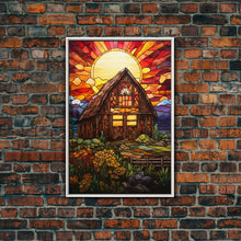 Carregar imagem no visualizador da galeria, Farm House Decor, Autumn Art, Abstract Art, Canvas Print, Wall Hanging, Portrait Art, Gift For The Home, Rustic Wall Decor, Country Home Art