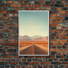 Load image into Gallery viewer, Desert Landscape, Desert Wall Art, Mountains Wall Art, Canvas Print, Wall Hanging, Portrait Art, Home Decor Prints, Office Wall Decor