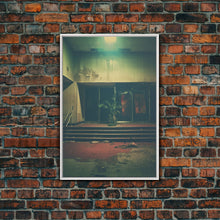 Carregar imagem no visualizador da galeria, Abandoned Building Art, Creepy Wall Decor, Spooky Art Print, Canvas Print, Wall Hanging, Portrait Art, Modern Home Decor, Gift For The Home
