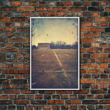 Cargar imagen en el visor de la galería, Football Field, Football Wall Art, Sports Wall Art, Canvas Print, Wall Hanging, Portrait Art, Man Cave Art, Teacher Gift, Apartment Wall Art