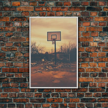 Carregar imagem no visualizador da galeria, Basketball Wall Art, Sports Wall Art, Canvas Print, Wall Hanging, Portrait Art, Family Home Decor, Housewarming Gift, College Dorm Decor