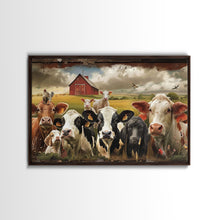 Carregar imagem no visualizador da galeria, Cute Farmhouse Animal Print, Window Art, Wall Art, Home Decor, Wall Decor, Cute Farmhouse Kitsch Living Room Art