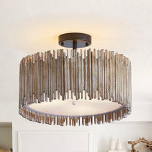 Carregar imagem no visualizador da galeria, 3-Light Farmhouse LED Ceiling Lighting