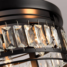 Carregar imagem no visualizador da galeria, 3-Light Modern Crystal Flush Mount Ceiling Light