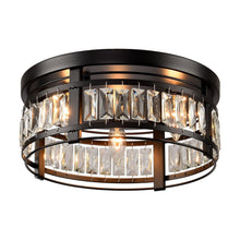 Carregar imagem no visualizador da galeria, 3-Light Modern Crystal Flush Mount Ceiling Light
