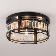 Carregar imagem no visualizador da galeria, 3-Light Modern Crystal Flush Mount Ceiling Light