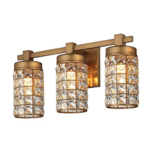 Carregar imagem no visualizador da galeria, 3-Light Modern Golden Linear Vanity Lights Wall Light