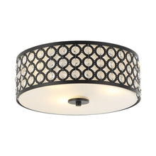 Carregar imagem no visualizador da galeria, 3-Light Modern LED Flush Mount Light with Crystal
