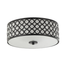 Carregar imagem no visualizador da galeria, 3-Light Modern LED Flush Mount Light with Crystal
