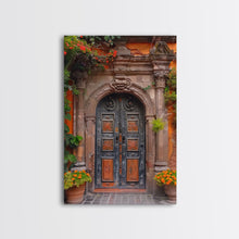 Cargar imagen en el visor de la galería, Change2 Indian Wall Art, Colorful Indian Doors, Framed Canvas Print, Painting Print, Traditional Hindu Architecture, Ready To Hang
