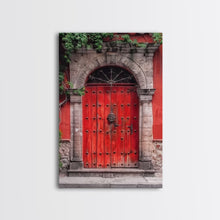 Cargar imagen en el visor de la galería, Change1 Mexican Wall Art, Framed Canvas Print, Old Town Mexico Architecture Wall Art, Framed Art