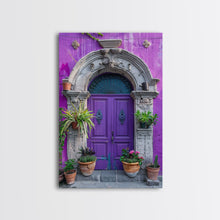 Cargar imagen en el visor de la galería, Change45 Architecture Print, 19th Century Architecture Photography, Mexico City Wall Art, Wood Framed Canvas Print