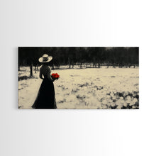 Carregar imagem no visualizador da galeria, Framed Canvas Print misty forest pathway surrounded by vibrant autumn foliage, serene landscape wall art for fall or rustic home decor