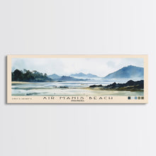 Carregar imagem no visualizador da galeria, Air Manis Beach, Indonesia Watercolor Beach Print, Vacation Gift, Indonesia Wall Art, Framed Canvas Print, Framed Beach Painting