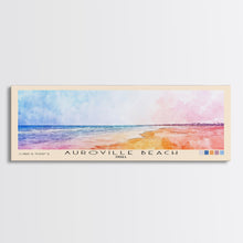 Carregar imagem no visualizador da galeria, Auroville Beach, India Watercolor Beach Print, Vacation Gift, India Wall Art, Framed Canvas Print, Framed Beach Painting