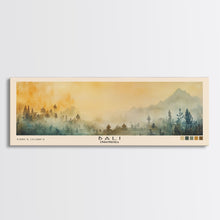 Load image into Gallery viewer, Bali, Indonesia Watercolor Print, Vacation Gift, Indonesia Wall Art, Beach Painting, Beach Decor, Large Wall Art, Wood Frame Art