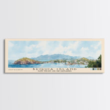 Load image into Gallery viewer, Bequia Island, Saint Vincent and the Grenadines Watercolor Beach Print, Vacation Gift, Saint Vincent and the Grenadines Wall Art, Beach Painting, Beach Decor, Beach Painting