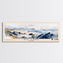 Load image into Gallery viewer, Big Sand, Scotland Watercolor Beach Print, Vacation Gift, Scotland Wall Art, Beach Painting, Beach Decor, Beach Painting