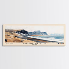 Load image into Gallery viewer, Búðir Beach, Iceland Watercolor Beach Print, Vacation Gift, Iceland Wall Art, Beach Painting, Beach Decor, Beach Painting