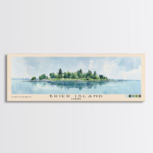 Load image into Gallery viewer, Brier Island, Canada Watercolor Beach Print, Vacation Gift, Canada Wall Art, Framed Canvas Print, Framed Beach Painting