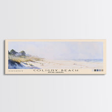 Load image into Gallery viewer, Coligny Beach, South Carolina Watercolor Print, Vacation Gift, South Carolina Wall Art, Beach Painting, Beach Decor, Large Wall Art, Wood Frame Art