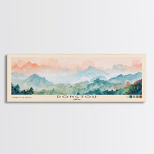 Load image into Gallery viewer, Dongtou, China Watercolor Print, Vacation Gift, China Wall Art, Beach Painting, Beach Decor, Large Wall Art, Wood Frame Art