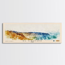 Load image into Gallery viewer, El Laucho, Chile Watercolor Print, Vacation Gift, Chile Wall Art, Beach Painting, Beach Decor, Large Wall Art, Wood Frame Art