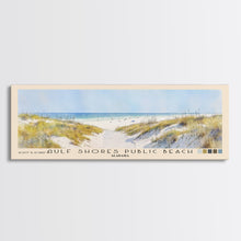 Cargar imagen en el visor de la galería, Gulf Shores Public Beach, Alabama Watercolor Print, Vacation Gift, Alabama Wall Art, Beach Painting, Beach Decor, Large Wall Art, Wood Frame Art