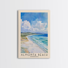 Load image into Gallery viewer, Almonta Beach, Australia Watercolor Beach Print, Vacation Gift, Australia Wall Art, Framed Canvas Print, Framed Beach Painting