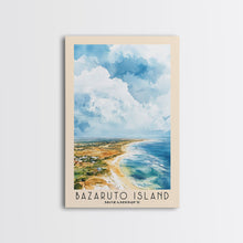 Load image into Gallery viewer, Bazaruto Island, Mozambique Watercolor Beach Print, Vacation Gift, Mozambique Wall Art, Beach Painting, Beach Decor, Beach Painting