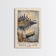 Load image into Gallery viewer, Brier Island, Canada Watercolor Beach Print, Vacation Gift, Canada Wall Art, Framed Canvas Print, Framed Beach Painting
