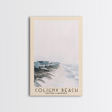 Load image into Gallery viewer, Coligny Beach, South Carolina Watercolor Print, Vacation Gift, South Carolina Wall Art, Beach Painting, Beach Decor, Large Wall Art, Wood Frame Art