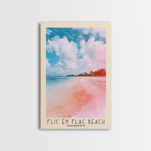 Load image into Gallery viewer, Flic en Flac Beach, Mauritius Watercolor Beach Print, Vacation Gift, Mauritius Wall Art, Beach Painting, Beach Decor, Beach Painting