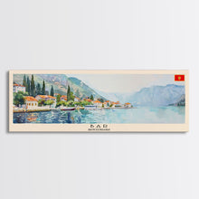 Load image into Gallery viewer, Bar Montenegro Travel Print Wall Art, Panoramic City Art, Travel Art, Wall Decor, Vacation Gift, Framed Canvas Print Or Metal Art