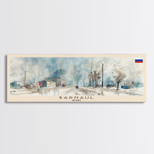 Load image into Gallery viewer, Barnaul Russia Wall Art, Panoramic Travel Poster, Panoramic Framed Canvas Print, City Wall Art, Wall Hanging Home Decor, Travel Art